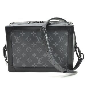 Louis Vuitton Monogram Eclipse Soft Trunk Crossbody Shoulder Bag Dark Canvas